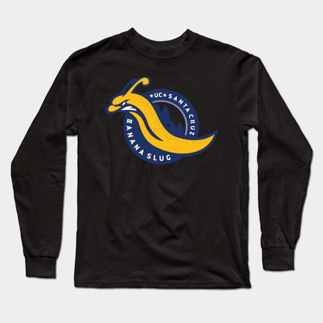 Santa Cruz Banana Slugs Long Sleeve T-Shirt by Realthereds